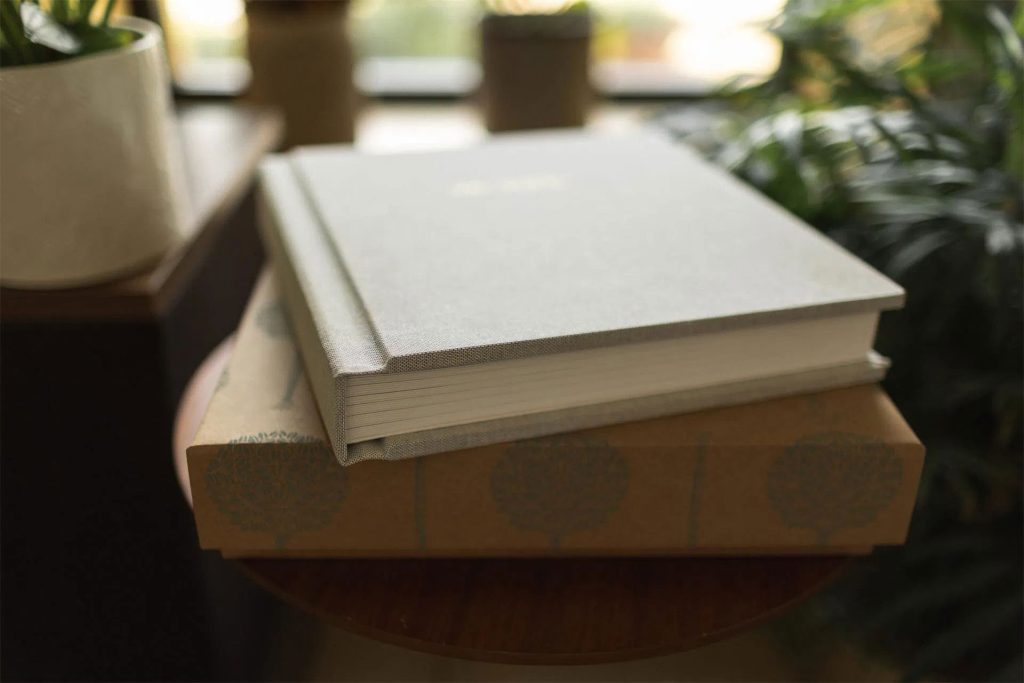 Linen album stacks